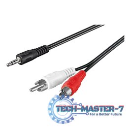 TECHLY ICOC 018-NC-30 3m /s1x Jack 3.5 mm 2x RCA