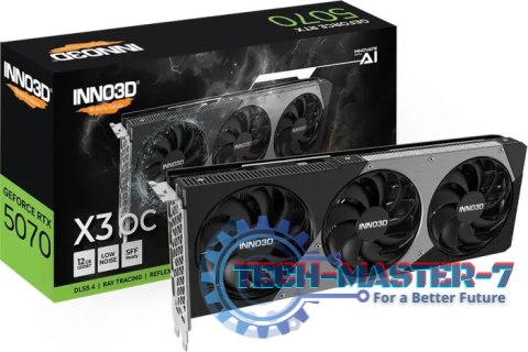 Karta graficzna INNO3D GeForce RTX 5070 X3 OC 12GB GDDR7 (N50703-12D7X-195064L)
