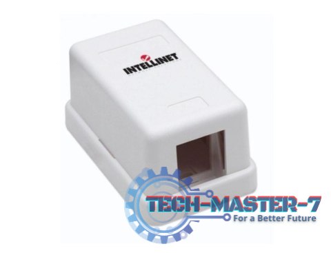 Obudowa natynkowa na 1 moduł Keystone RJ45 lub RJ11/12