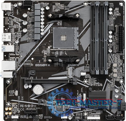 Płyta główna GIGABYTE B550M K (Socket AM4 /micro ATX) Płyta główna GIGABYTE B550M K (Socket AM4 /micro ATX)