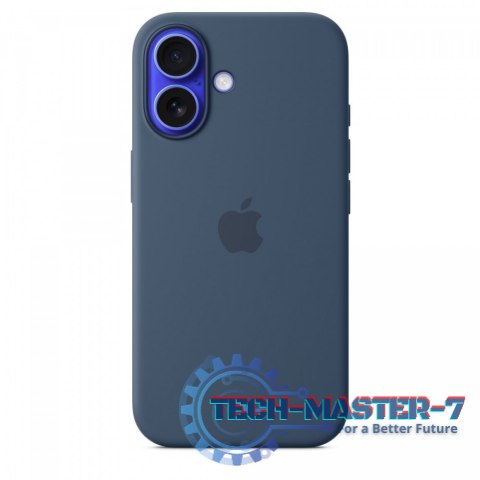 Etui silikonowe z MagSafe do iPhonea 16 - denim