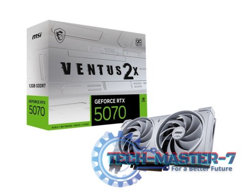 Karta graficzna MSI GeForce RTX 5070 VENTUS 2X OC WHITE 12GB GDDR7 (RTX 5070 12G VENTUS 2X OC WHITE) Karta graficzna MSI GeForce RTX 5070 VENTUS 2X OC WHITE 12GB GDDR7 (RTX 5070 12G VENTUS 2X OC WHITE)