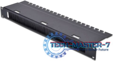 Panel zapasu kabla ze szczotką 1U S/480 G/120 czar ny (RAL 9005) Panel zapasu kabla ze szczotką 1U S/480 G/120 czar ny (RAL 9005)