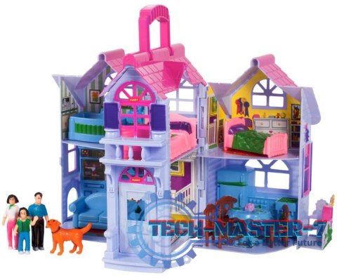 Domek dla lalek Country rozkładana Villa 18cm Domek dla lalek Country rozkładana Villa 18cm