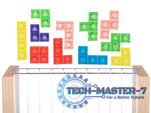 Gra logiczna układanka tetris stojący Gra logiczna układanka tetris stojący