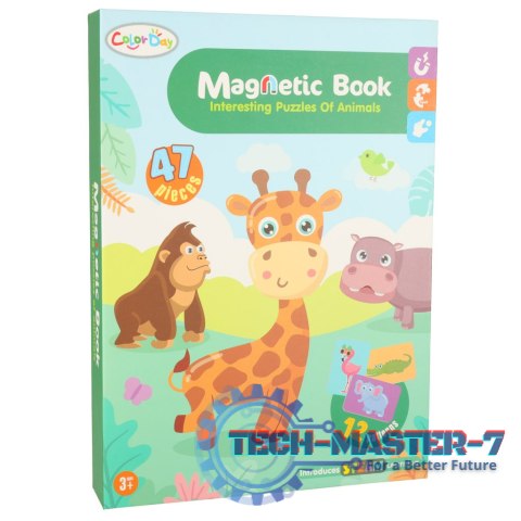 Książeczka magnetyczna układanka puzzle na magnes zwierzęta safari 47el. Książeczka magnetyczna układanka puzzle na magnes zwierzęta safari 47el.