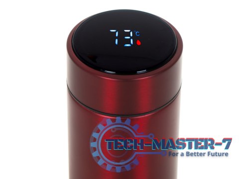 Kubek bidon termiczny termos smart LED 500ml bordowy Kubek bidon termiczny termos smart LED 500ml bordowy