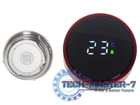Kubek bidon termiczny termos smart LED 500ml bordowy Kubek bidon termiczny termos smart LED 500ml bordowy