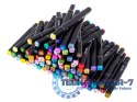 Markery dwustronne alkoholowe w etui 80 sztuk