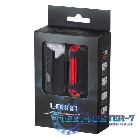 Lampka rowerowa LED RALLEX zestaw tył-przód na rower kierownicę USB Lampka rowerowa LED RALLEX zestaw tył-przód na rower kierownicę USB