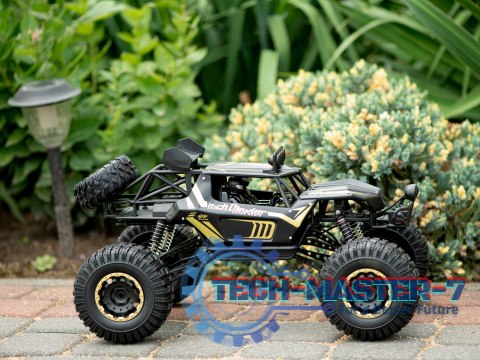 Samochód zdalnie sterowany 2,4GHz 1:8 51cm metal czarny Samochód zdalnie sterowany 2,4GHz 1:8 51cm metal czarny