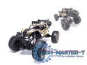 Samochód zdalnie sterowany 2,4GHz 1:8 51cm metal złoty