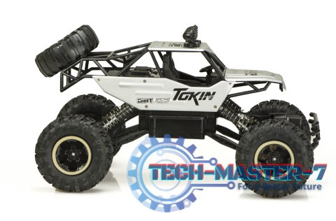 Samochód zdalnie sterowany na pilota RC Rock Crawler 1:12 4WD METAL srebrny Samochód zdalnie sterowany na pilota RC Rock Crawler 1:12 4WD METAL srebrny