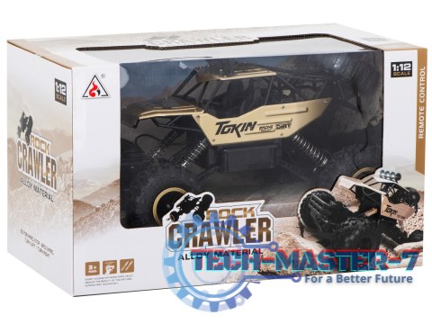 Samochód zdalnie sterowany na pilota RC Rock Crawler 1:12 4WD METAL złoty Samochód zdalnie sterowany na pilota RC Rock Crawler 1:12 4WD METAL złoty