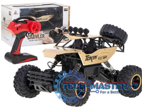 Samochód zdalnie sterowany na pilota RC Rock Crawler 1:12 4WD METAL złoty Samochód zdalnie sterowany na pilota RC Rock Crawler 1:12 4WD METAL złoty