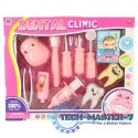 Dentysta zestaw lekarski hipopotam różowy