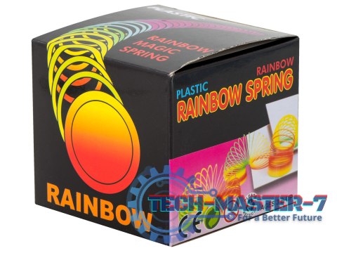 Sprężynka magiczna tęczowa rozciągana okrągła Sprężynka magiczna tęczowa rozciągana okrągła