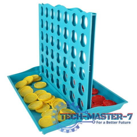 Gra logiczna planszowa szczęśliwa czwórka cztery w rzędzie 25x19x20 cm Gra logiczna planszowa szczęśliwa czwórka cztery w rzędzie 25x19x20 cm