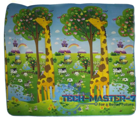 Mata edukacyjna piankowa dwustronna składana ZOO 200 x 180 x 1 cm Mata edukacyjna piankowa dwustronna składana ZOO 200 x 180 x 1 cm