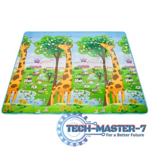 Mata edukacyjna piankowa dwustronna składana ZOO 200 x 180 x 1 cm Mata edukacyjna piankowa dwustronna składana ZOO 200 x 180 x 1 cm