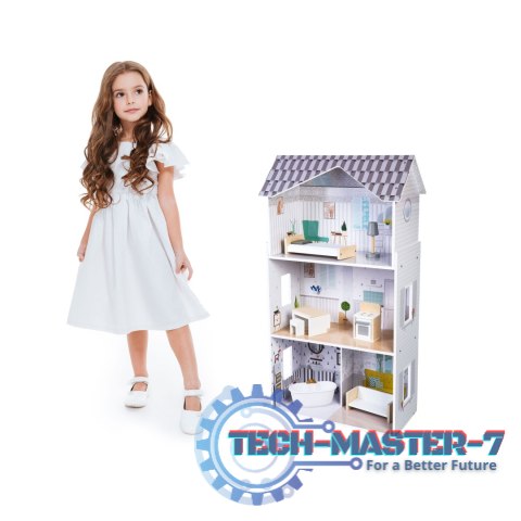 Domek dla lalek z meblami Rezydencja Grace ECOTOYS ECOTOYS Domek dla lalek z meblami Rezydencja Grace ECOTOYS ECOTOYS