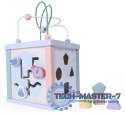 Drewniana kostka edukacyjna, sorter, mula, zegar ECOTOYS ECOTOYS