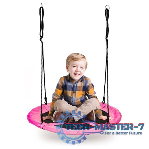 Huśtawka ogrodowa bocianie gniazdo 100cm ECOTOYS różowa ECOTOYS Huśtawka ogrodowa bocianie gniazdo 100cm ECOTOYS różowa ECOTOYS