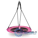 Huśtawka ogrodowa bocianie gniazdo 100cm ECOTOYS różowa ECOTOYS