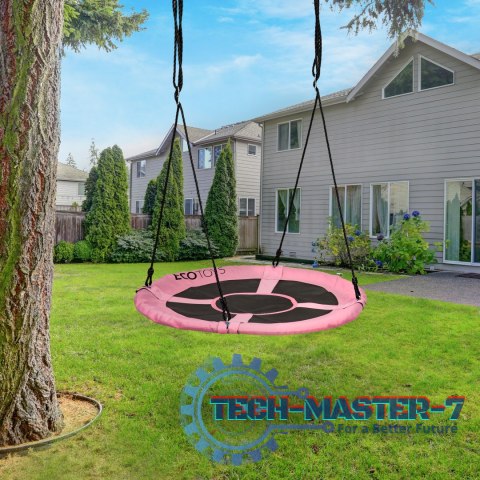 Huśtawka ogrodowa bocianie gniazdo 100cm ECOTOYS różowa ECOTOYS Huśtawka ogrodowa bocianie gniazdo 100cm ECOTOYS różowa ECOTOYS