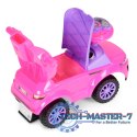 Jeździk chodzik pchacz 3w1 autko super car różowy MULTISTORE