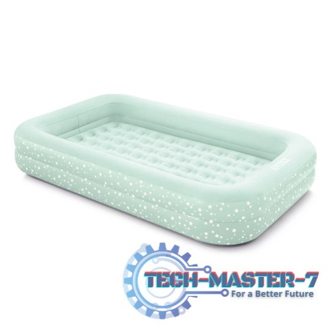 Materac dmuchany z bandami głębokie łóżko dla dziecka + pompka INTEX 66810 INTEX Materac dmuchany z bandami głębokie łóżko dla dziecka + pompka INTEX 66810 INTEX
