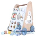 Pchacz chodzik drewniany edukacyjny z ruchomymi elementami ECOTOYS MULTISTORE