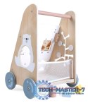 Pchacz chodzik drewniany edukacyjny z ruchomymi elementami ECOTOYS MULTISTORE