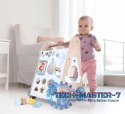 Pchacz chodzik drewniany edukacyjny z ruchomymi elementami ECOTOYS MULTISTORE