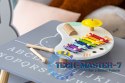 Stolik z instrumentami stół muzyczny cymbałki +18m ECOTOYS ECOTOYS