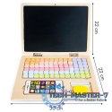 Tablica edukacyjna magnetyczna laptop litery cyfry ECOTOYS ECOTOYS