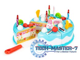 Tort do krojenia zestaw urodzinowy przyjęcie 76 elementów MULTISTORE