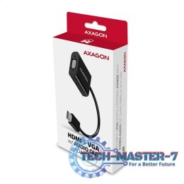 Adapter AXAGON RVH-VGAN HDMI - VGA, micro USB, audio