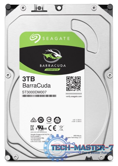 Dysk twardy SEAGATE Barracuda 3 TB 3.5" ST3000DM007 Dysk twardy SEAGATE Barracuda 3 TB 3.5" ST3000DM007