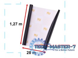 Folia rolka carbon 3D czarna 1,27x28m