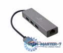 Hub USB GEMBIRD A-AMU3-LAN-01