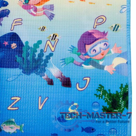 Mata edukacyjna piankowa dwustronna składana morski świat 190 x 170 cm Mata edukacyjna piankowa dwustronna składana morski świat 190 x 170 cm