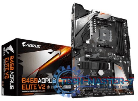 Płyta główna GIGABYTE B450 AORUS ELITE V2 Socket AM4 ATX Płyta główna GIGABYTE B450 AORUS ELITE V2 Socket AM4 ATX