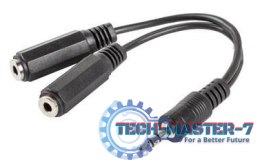 Adapter LANBERG AD-0024-BK Jack 3.5 mm