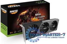Karta graficzna INNO3D GeForce RTX 4060 Ti X3 OC 8GB GDDR6 (N406T3-08D6X-171153L)