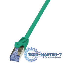 LOGILINK S/FTP Cat.6a 1 m Zielony 1 Patchcord