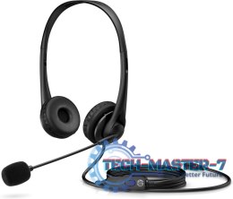 Słuchawki z mikrofonem Na głowę HP 428H6AA (3.5 mm wtyk/Czarny)