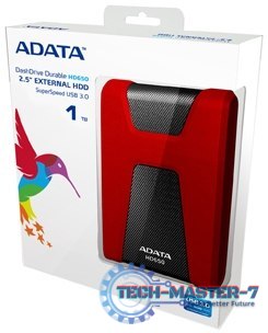 Dysk twardy zewnętrzny A-DATA DashDrive Durable HD650 1 TB Czerwony AHD650-1TU3-CRD Dysk twardy zewnętrzny A-DATA DashDrive Durable HD650 1 TB Czerwony AHD650-1TU3-CRD