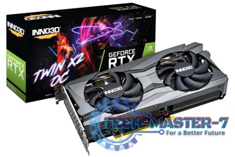 Karta graficzna INNO3D GeForce RTX 3060 TWIN X2 OC 12 GB GDDR6 (N30602-12D6X-11902120H) Karta graficzna INNO3D GeForce RTX 3060 TWIN X2 OC 12 GB GDDR6 (N30602-12D6X-11902120H)