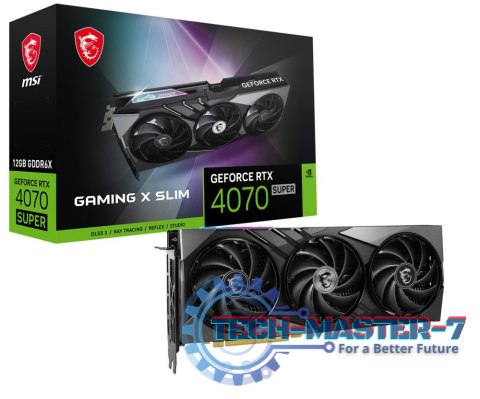 Karta graficzna MSI GeForce RTX 4070 SUPER Gaming X Slim 12GB GDDR6X (RTX 4070 SUPER 12G GAMING X SLIM) Karta graficzna MSI GeForce RTX 4070 SUPER Gaming X Slim 12GB GDDR6X (RTX 4070 SUPER 12G GAMING X SLIM)